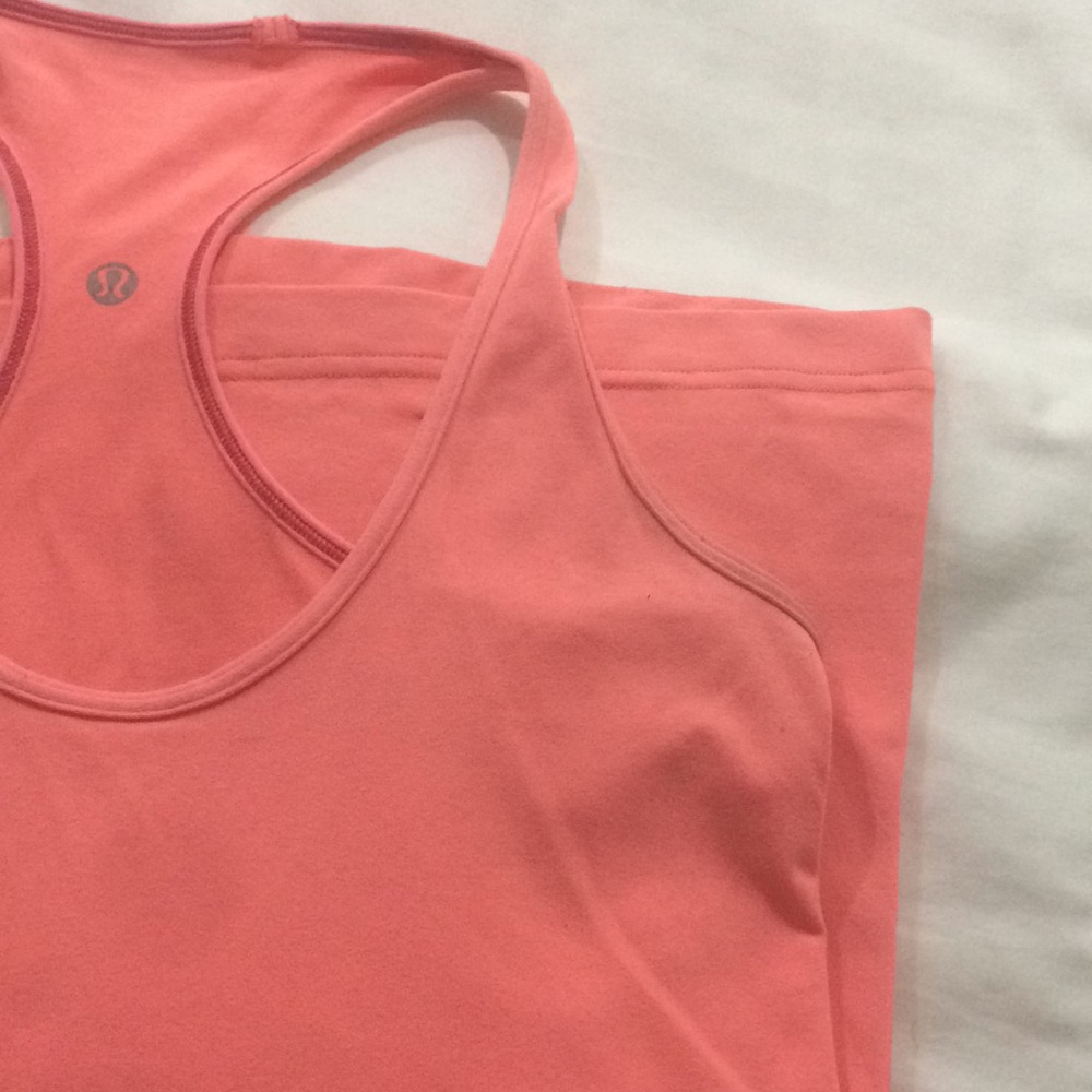 Lululemon Racerback Tank Orange - Picture 3 of 7